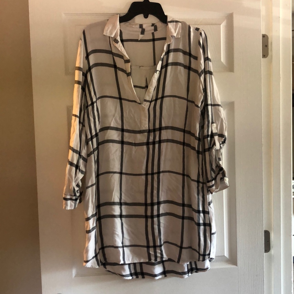 Quarter sleeve cotton dress